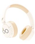 Детски слушалки OTL Technologies - Harry Potter, безжични, бели - 3t