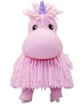 Детска играчка Eolo Toys Jiggly Pets - Рошльо еднорог със звуци, розов - 5t