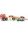 Детска играчка Woody - Автовоз със състезателни коли - 2t