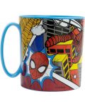 Детска чаша за микровълнова Stor Spider-Man - Midnight Flyer, 350 ml - 2t
