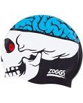 Детска плувна шапка Zoggs - Skull, 6-14 години, многоцветна - 1t