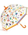 Детски чадър Djeco Faces - Сменящи се цветове - 1t