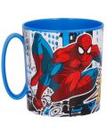 Детска чаша за микровълнова Stor - Spiderman, 350 ml - 1t