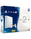 Sony PlayStation 4 Pro 1TB + Destiny 2 Bundle - Glacier White - 1t