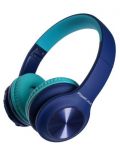 Детски слушалки PowerLocus - PLED, безжични, сини - 3t