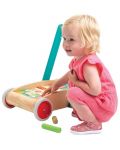 Детски дървен уолкър Tender Leaf Toys - С цветни блокчета - 5t