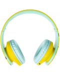Детски слушалки PowerLocus - P2 Kids Angry Birds, безжични, зелени/жълти - 5t