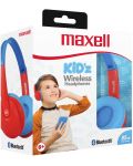 Детски слушалки Maxell - BT350, червени/сини - 2t