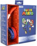 Детски слушалки OTL Technologies - Super Mario, сини - 3t