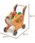 Детски игрален комплект Raya Toys - Пазарска количка Home, 42 части - 3t