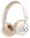 Детски слушалки OTL Technologies - Harry Potter, безжични, бели - 1t