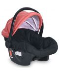 Детска количка с покривало Lorelli - Daisy, Basic Set, Black & Ginger Orange - 5t