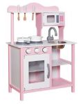 Детска дървена кухня Ginger Home - С аксесоари, розова - 3t