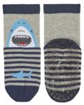 Детски чорапи със силиконова подметка  Sterntaler - С акула, 17/18, 6-12 месеца - 3t