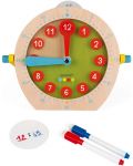 Детска играчка Janod - Дървен часовник Essentiel  - 4t