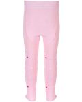 Детски памучен чорапогащник Sterntaler - Със звездички,  80 cm, 10-12 месеца, розов - 3t