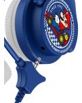 Детски слушалки OTL Technologies - Mario Kart, сини/бели - 5t