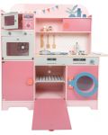 Детска кухня за игра Small Foot - розова, с аксесоари - 3t