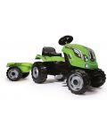 Детски трактор с педали Smoby - Farmer XL, зелен - 1t