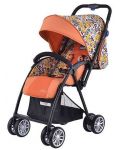 Детска количка 2 в 1 Zooper - Salsa, Оранжева, на цветя - 2t