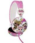 Детски слушалки OTL Technologies - L.O.L. Glitter Glam, розови - 1t