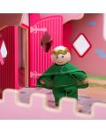 Детска дървена играчка Bigjigs - Замъкът на приказките, розов - 4t