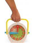 Детска играчка Janod - Дървен часовник Essentiel  - 7t