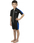 Детски неопренов костюм Cressi - Lido Shorty Junior, 2 mm , черен/син - 4t