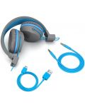 Детски слушалки JLab - JBuddies Studio, безжични, сиви/сини - 5t
