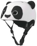 Детска каска Micro - 3D Panda, M, 52-56 cm - 2t