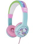 Детски слушалки OTL Technologies - Hello Kitty Unicorn, розови - 1t