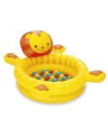 Детски надуваем басейн Bestway – Лъвче, с 50 броя топки - 3t