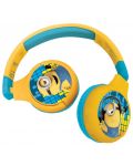 Детски слушалки Lexibook - The Minions HPBT010DES, безжични, жълти - 1t