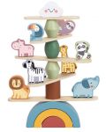 Детска дървена игра Tooky Toy - Animals, за баланс  - 3t