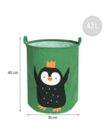 Детска кошница за съхранение на играчки Sipo - Пингвин, 43 l - 4t