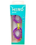Детски очила за плуване HERO - Fit Junior, лилави/розови - 3t