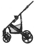 Детска количка 3 в 1 KikkaBoo Beloved - Светлосива, с кош за количка и столче за кола - 10t