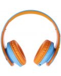 Детски слушалки PowerLocus - P2 Kids Angry Birds, безжични, сини/оранжеви - 5t