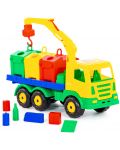 Детска играчка Polesie Toys - Камион за боклук с аксесоари - 1t