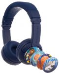 Детски слушалки BuddyPhones - Play+, безжични, сини - 1t