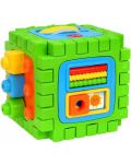 Детска играчка Globo - Образователно-музикален куб, 2 в 1 - 1t