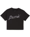Детска тениска Puma - ESS+ Blossom , черна - 1t