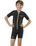 Детски неопренов костюм Cressi - Lido Shorty Junior, 2 mm , черен/син - 6t