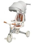 Детска триколка 2 в 1 Caretero Toyz - Faro, сива - 1t