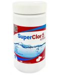 Дезинфектант за басейни Aquatics - SuperClor 5 Actions, 1 kg (20 гр. таблетка) - 1t