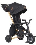 Детска триколка QPlay - Nova, Air Wheels, Golden/Black - 1t