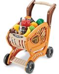 Детски игрален комплект Raya Toys - Пазарска количка Home, 42 части - 1t