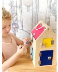 Детска дървена играчка Small Foot - Къща с ключалки - 10t