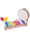 Детски музикален комплект Woody - Дървени инструменти - 2t