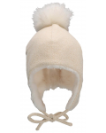 Детска зимна шапка с помпон Sterntaler - Момиче, 55 cm, 4-6 години - 2t